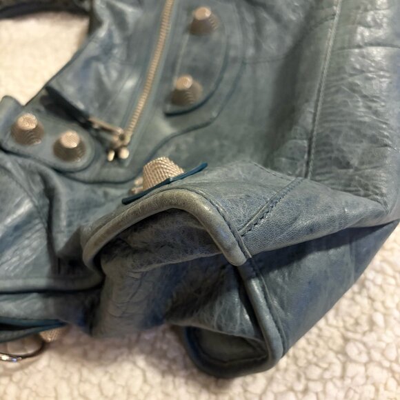 Balenciaga Part Time Giant Stud Leather Shoulder Bag Medium - Picture 10 of 11